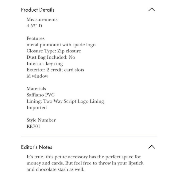 Kate Spade Schuyler Small Card Holder Wristlet in Pink – NWT - Picture 6 of 8